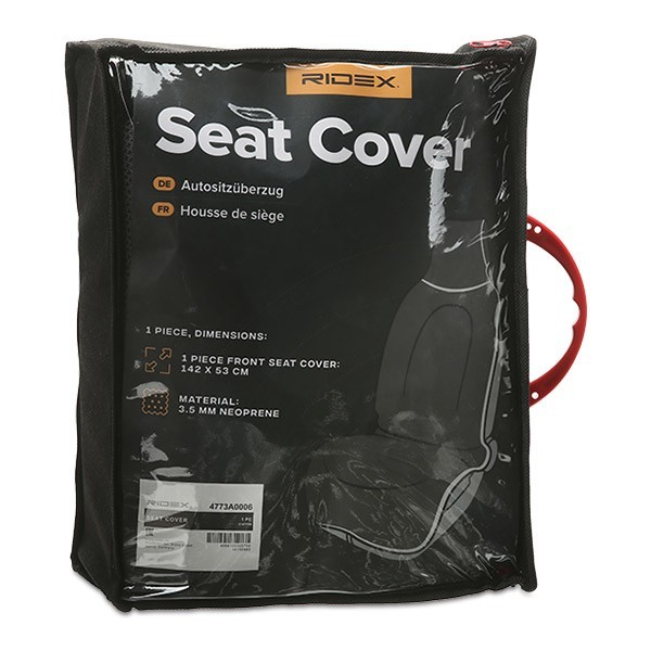 Funda de asiento de coche RIDEX delantera universal de neopreno negra- - Image 5