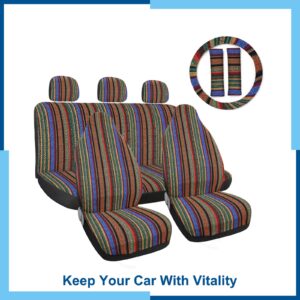 Cubierta de asiento de cubo estilo manta 10 un. para automóvil automotriz-