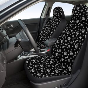 1 Funda de asiento de conductor universal impresa de un solo asiento para suministros automotrices-