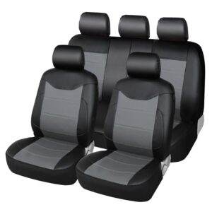 Juego de fundas protectoras universales de asiento de auto de cuero PU para automóviles-