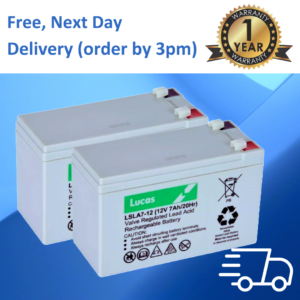 2x BATERÍAS RECARGABLES SELLADAS LUCAS 12V 7Ah AGM SLA-