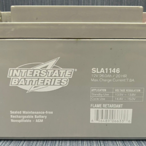 Baterías Interestatales SLA1146 12V 26AH Batería AGM-