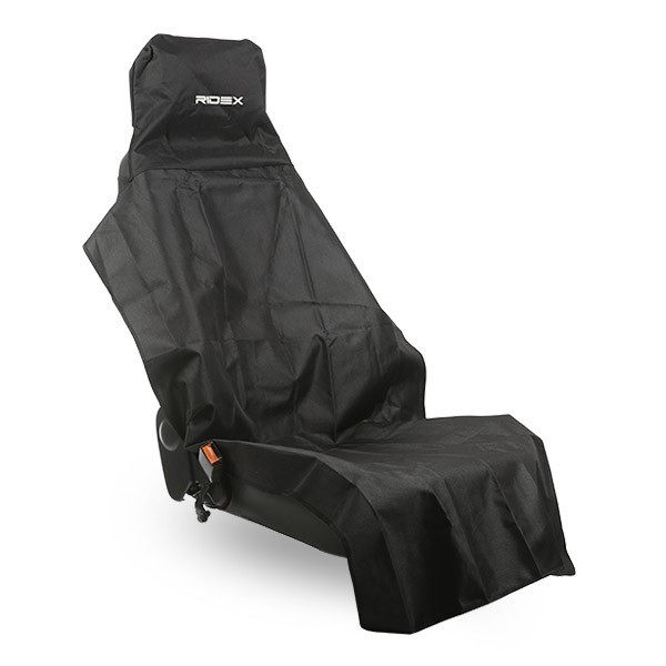 Funda de asiento delantera universal de PVC negra RIDEX-