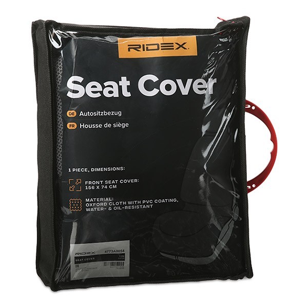 Funda de asiento delantera universal de PVC negra RIDEX- - Image 4