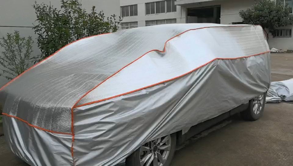Bâche de Protection Voiture SUV Housse Doublure Anti-grêle Imperméable XL 490cm - Image 2