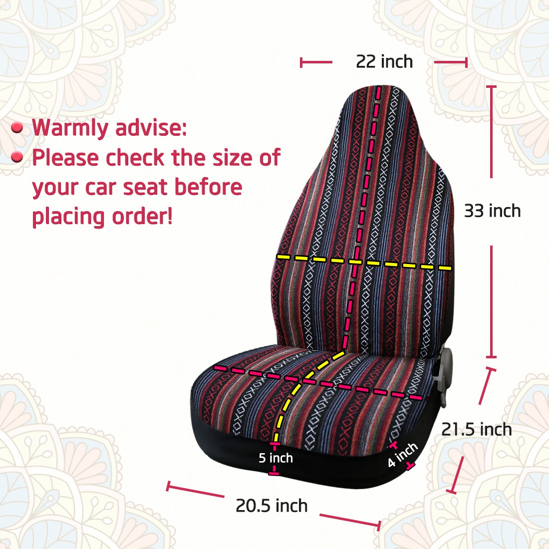 Manta Suave Universal Cubo Asiento Cubierta Alfombrilla para Coche Automotriz Artículo de 1- - Image 5