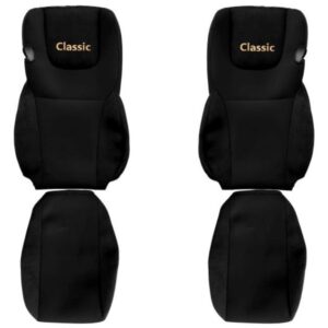 Funda de asiento F-CORE CLASSIC textil negra funda de asiento para DAF XF XF 105-