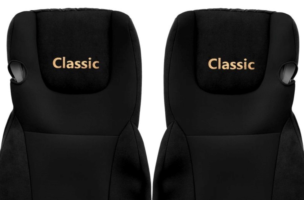 Funda de asiento F-CORE CLASSIC textil negra funda de asiento para DAF XF XF 105- - Image 5
