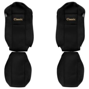 Funda de asiento de camión F-CORE CLASSIC NEGRA adecuada para MERCEDES-BENZ-