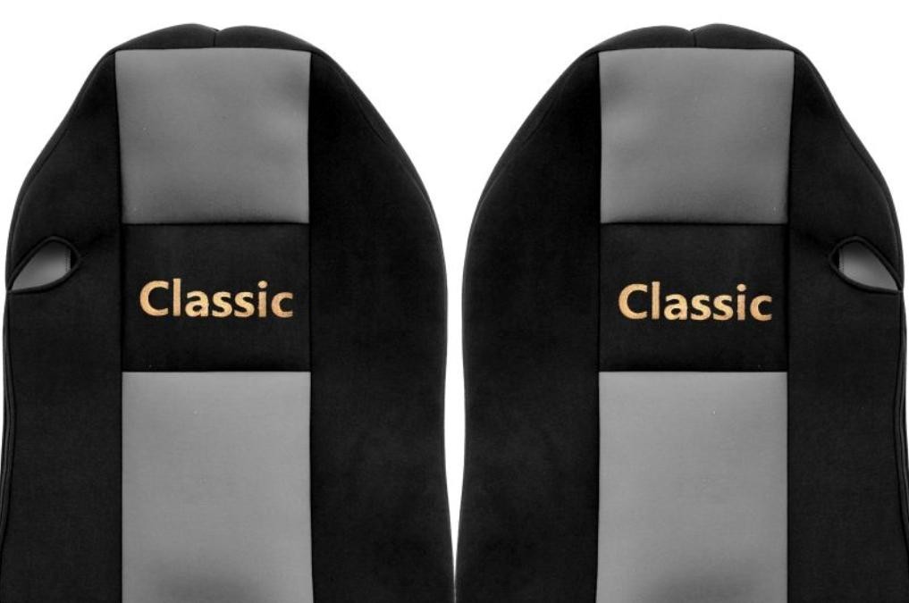 Juego de fundas de asiento delanteras textiles gris F-CORE Classic camión- - Image 5