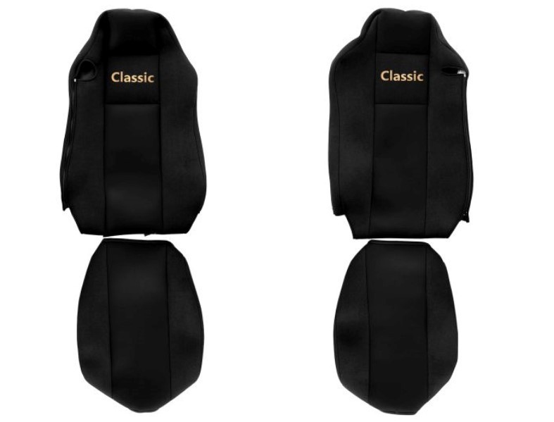 Funda de asiento de camión F-CORE CLASSIC NEGRA para MAN TGX I-