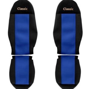 Juego de fundas de asiento de camión F-CORE Classic textil azul-