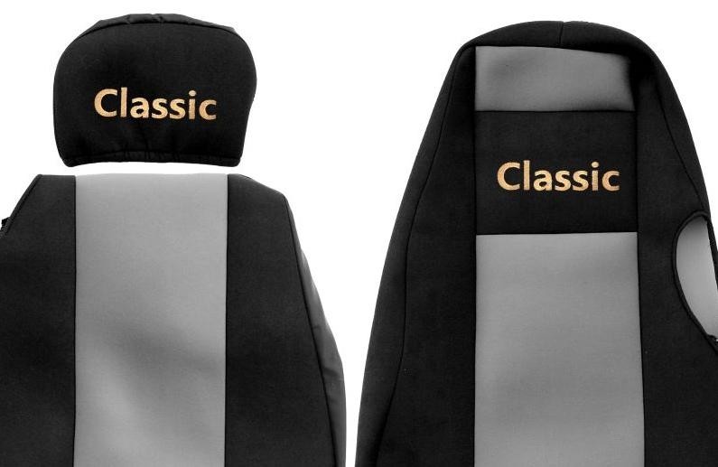 Juego de fundas de asiento delanteras textiles gris F-CORE Classic camión- - Image 2