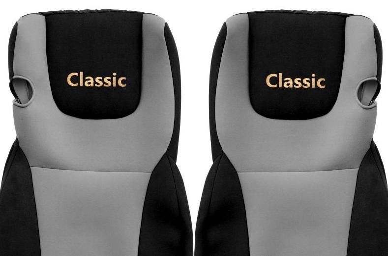 Juego de fundas de asiento delanteras textiles gris F-CORE Classic camión- - Image 3