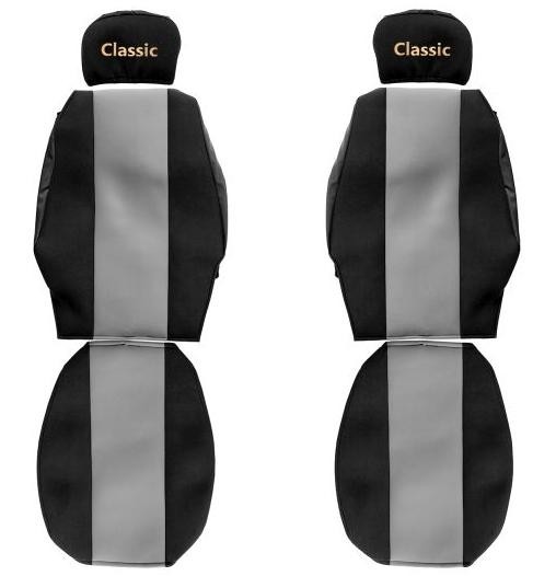 Juego de fundas de asiento de camión F-CORE Classic gris textil para MAN F2000- - Image 3