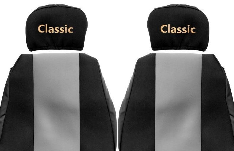 Juego de fundas de asiento de camión F-CORE Classic gris textil para MAN F2000- - Image 4