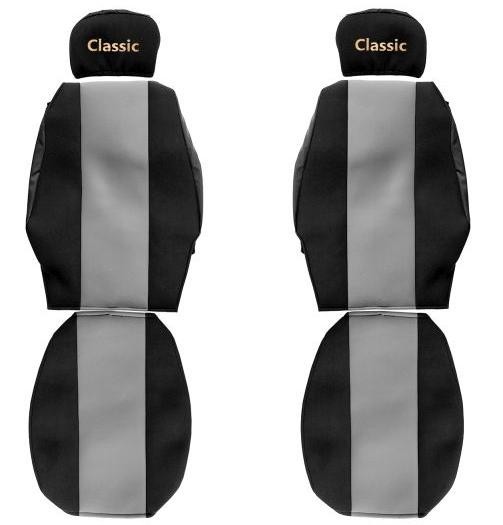 Juego de fundas de asiento delanteras textiles gris F-CORE Classic camión- - Image 3