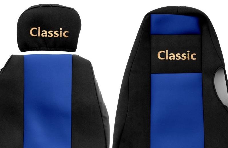 Juego de fundas de asiento de camión F-CORE Classic textil azul- - Image 2