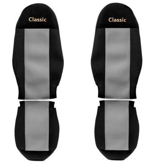 Juego de fundas de asiento delanteras textiles gris F-CORE Classic camión- - Image 3
