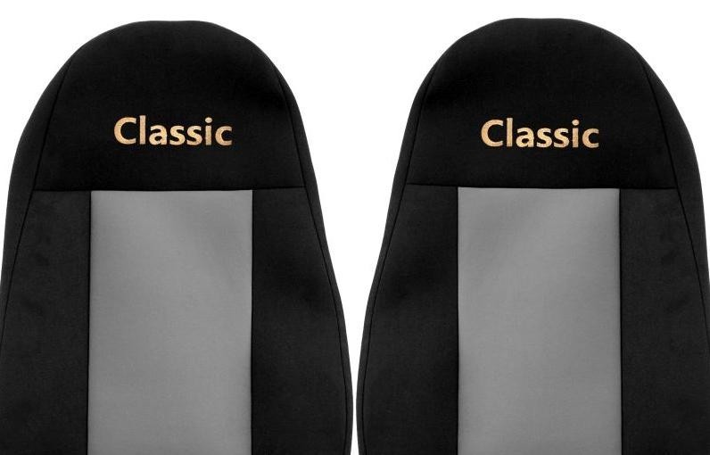 Juego de fundas de asiento delanteras textiles gris F-CORE Classic camión- - Image 2