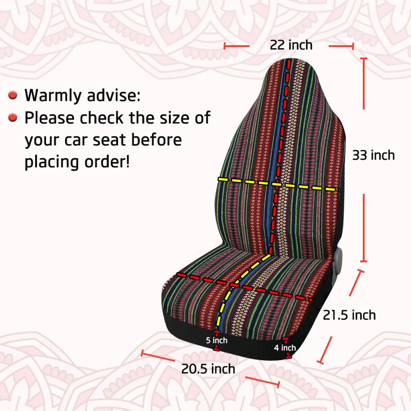 Cubierta de asiento de cubo duradera universal para automóvil SUV automotriz- - Image 5