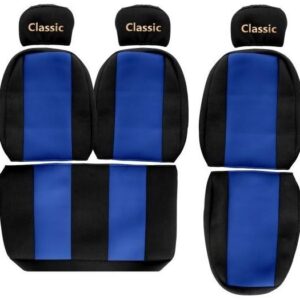Juego de fundas de asiento de camión F-CORE delanteras textiles azules-