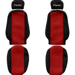 Juego de fundas de asiento de camión F-CORE Classic fundas de asiento delanteras textiles rojas-