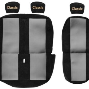 Funda de asiento F-CORE CLASSIC negra/gris para RENAULT MASTER II Bus-