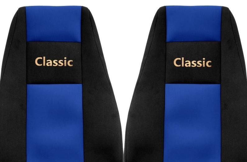 Juego de fundas de asiento de camión F-CORE Classic textil azul- - Image 2