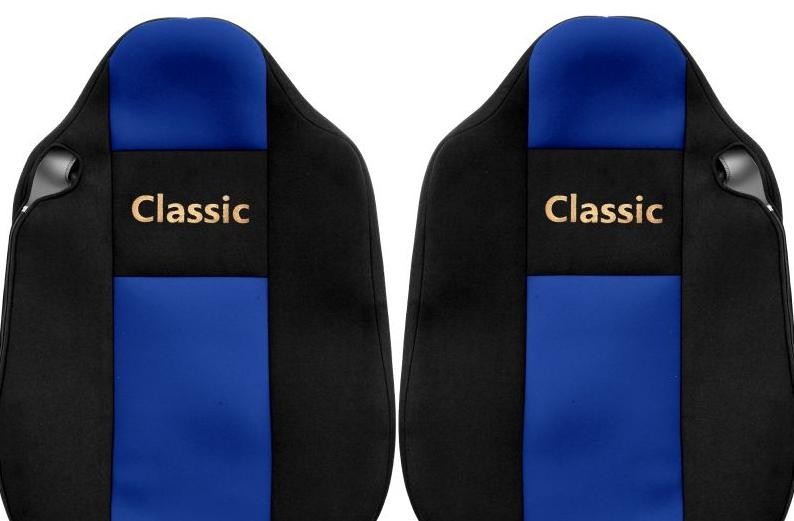 Juego de fundas de asiento de camión F-CORE Classic textil azul- - Image 5