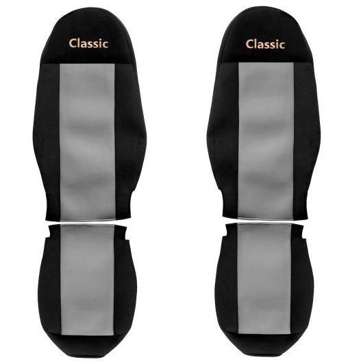 Juego de fundas de asiento delanteras textiles gris F-CORE Classic camión- - Image 3