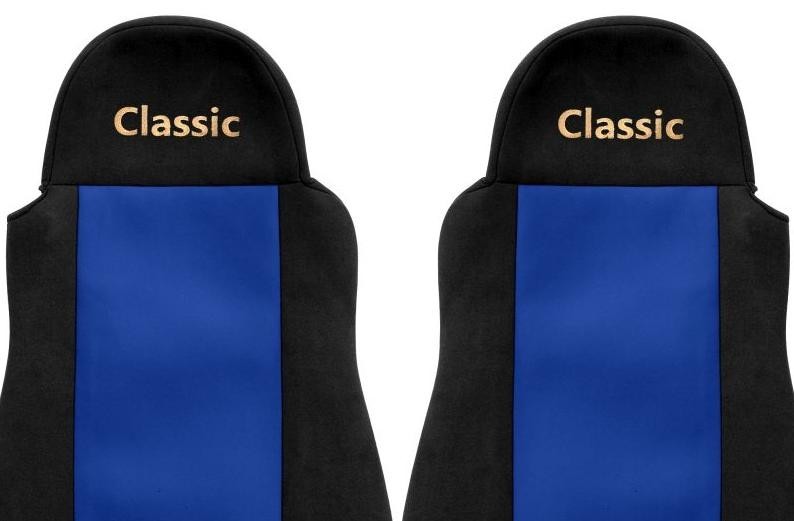 Juego de fundas de asiento de camión F-CORE Classic textil azul para DAF 95 XF- - Image 3