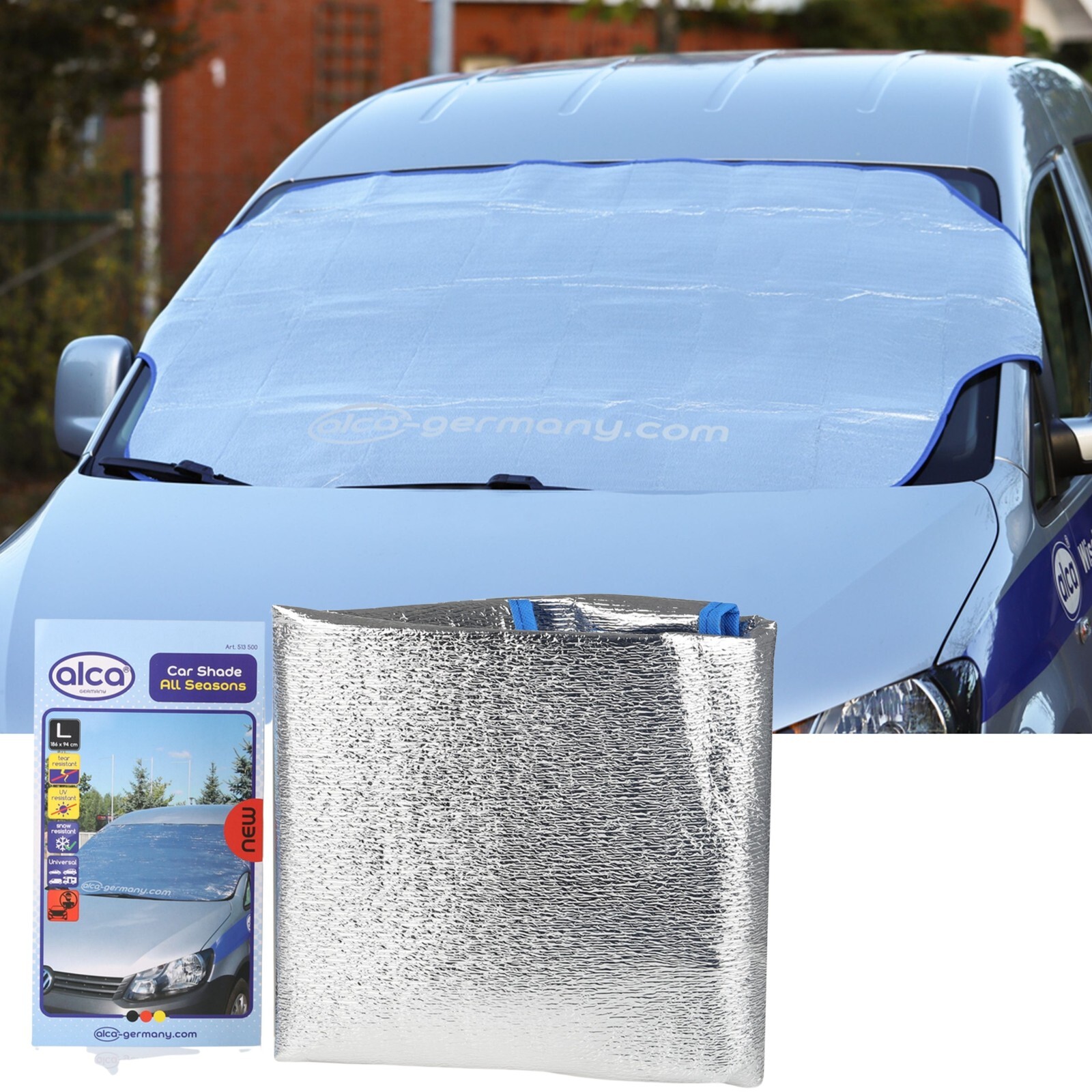 Protector antiescarcha universal plegable para automóvil para todo tipo de clima para automóvil 513500- - Image 2