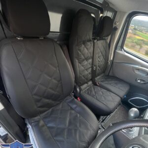FUNDAS DE ASIENTO A MEDIDA PARA NISSAN INTERSTAR 2024 - 2025 ARTE EN RELIEVE. CUERO-