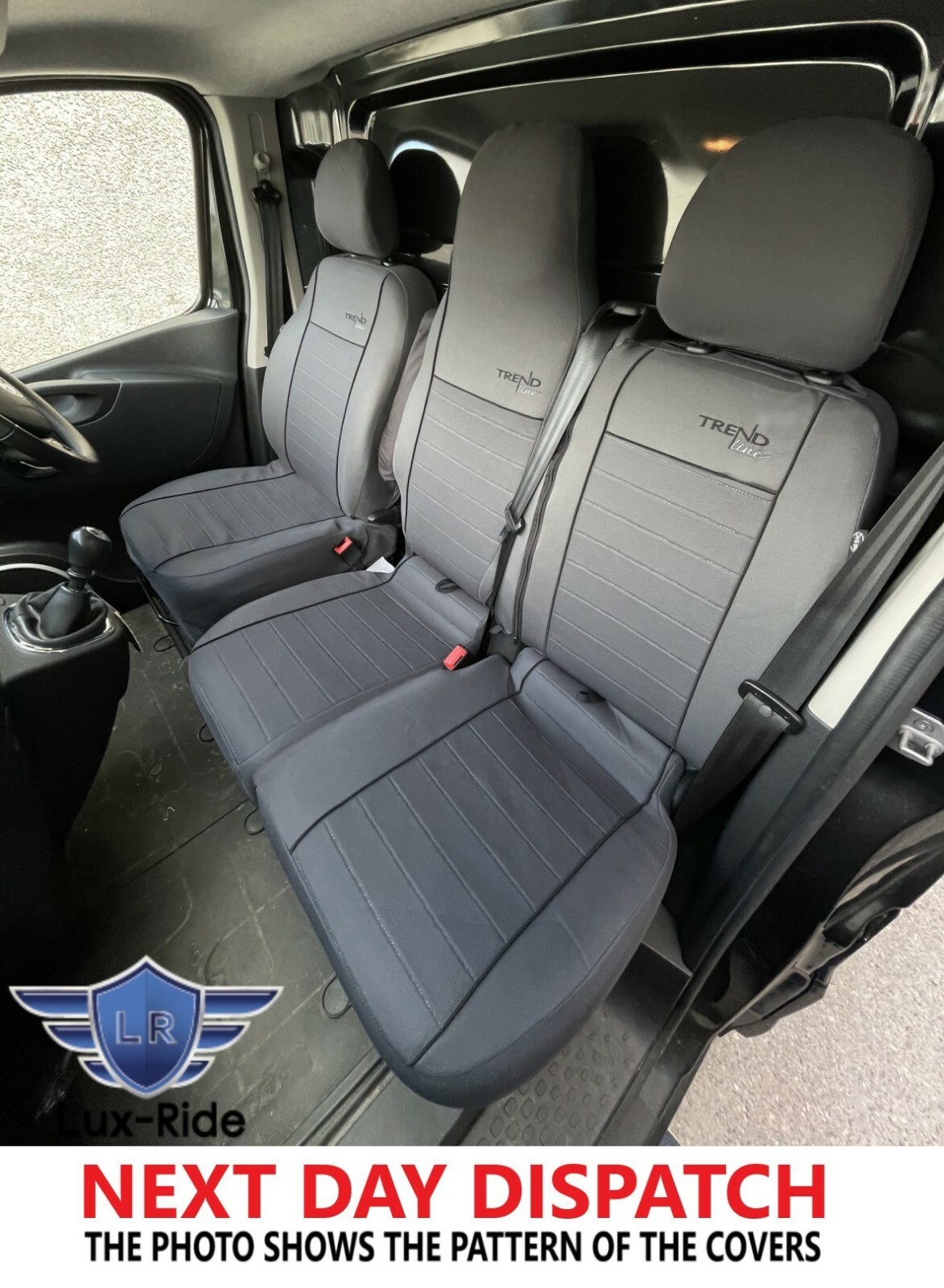 FUNDAS DE ASIENTO DELANTERAS DE TELA A MEDIDA PARA RENAULT MASTER 2015 - 2021-