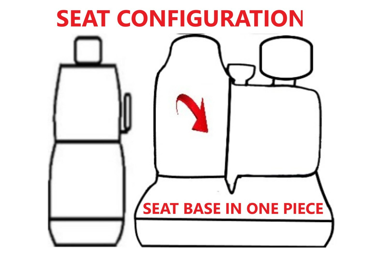 FUNDAS DE ASIENTO DELANTERAS DE TELA A MEDIDA PARA RENAULT MASTER 2015 - 2021- - Image 2