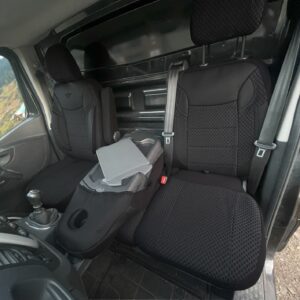 Fundas de asiento delanteras a medida para Renault Trafic 2015-2025 tela de tapicería-