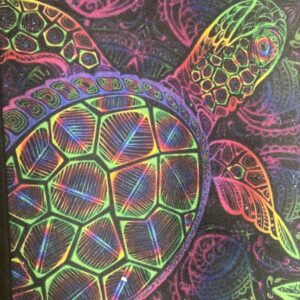 Fundas de asiento de coche con estampado de tortugas de moda ajuste universal 6 piezas 2 asientos delanteros 4 alfombrillas F&R-