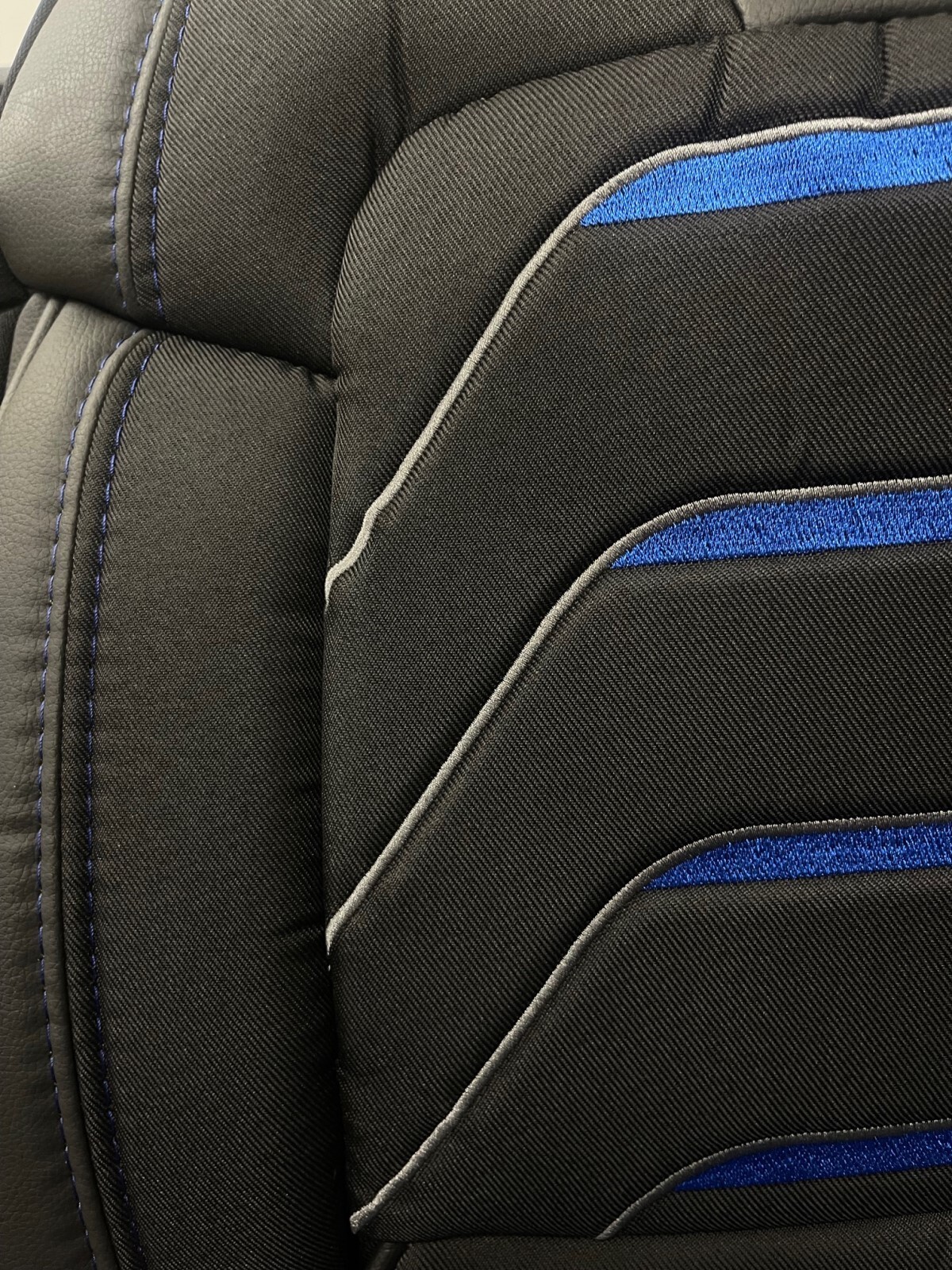 FUNDAS DE ASIENTO A MEDIDA PARA RENAULT MASTER 2011-2020 TELA JACQUARD Y CUERO ARTÍSTICO- - Image 3