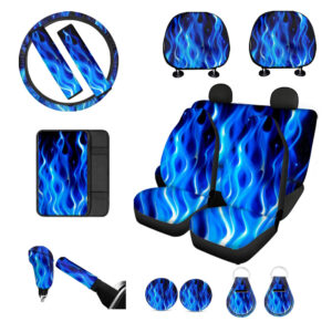 Juego completo de fundas de asiento de coche solo asientos de hombre moda de 2 sillines aptos para la mayoría de los coches-