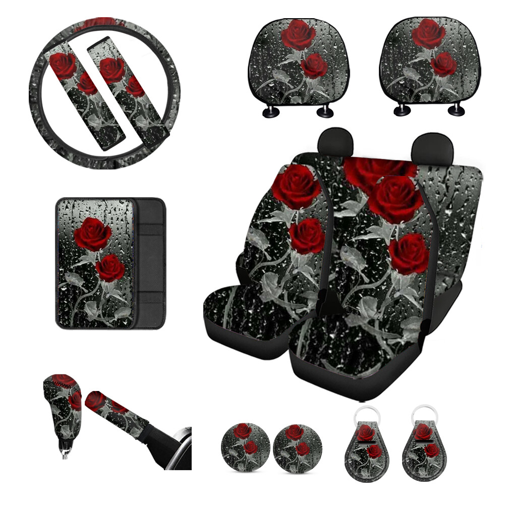 Juego completo de fundas de asiento de coche solo asientos de hombre moda de 2 sillines aptos para la mayoría de los coches- - Image 3