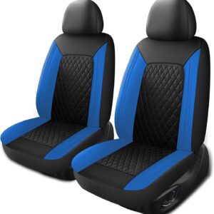 Fundas Asiento Coche,Asiento Delantero Transpirable e Impermeable, N1 Negro Azul -