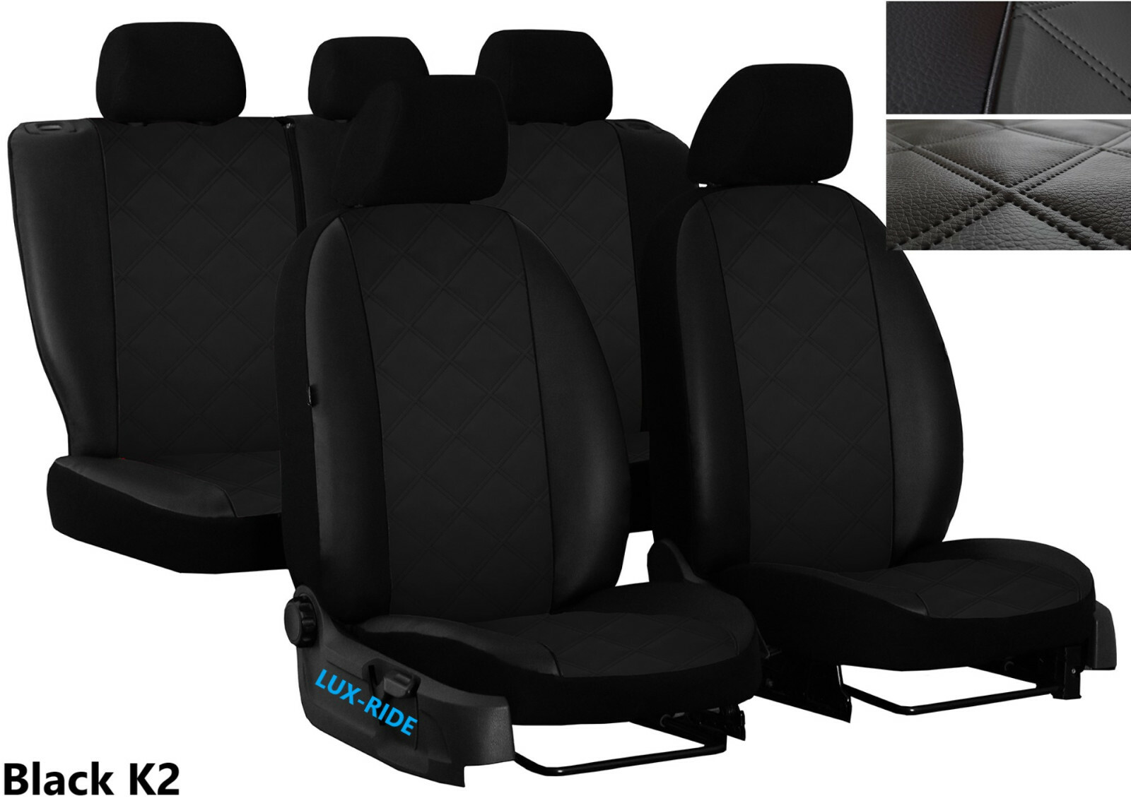 FUNDAS DE ASIENTO A MEDIDA PARA FORD S-MAX MK2 5 ASIENTOS 2020 CUERO ARTIFICIAL-