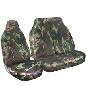 Funda de asiento de furgoneta Shield Autocare © resistente al agua verde camuflaje 2+1-