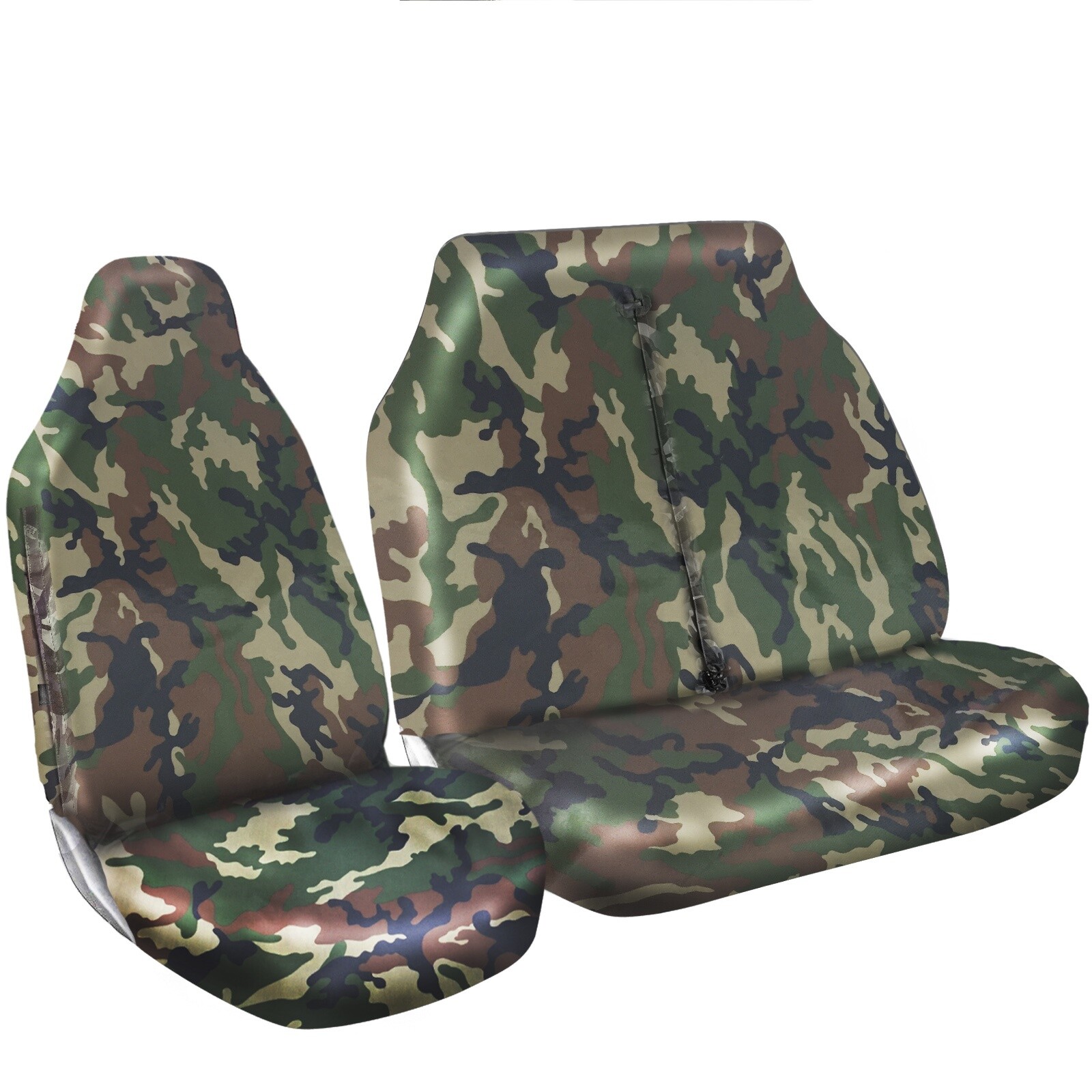 Funda de asiento de furgoneta Shield Autocare © resistente al agua verde camuflaje 2+1-