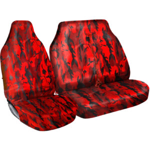 Funda de asiento de furgoneta Shield Autocare © resistente al agua camuflaje rojo camuflaje 2+1-