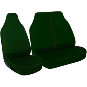 Protector Autocare © Fundas de asiento de furgoneta verdes resistentes al agua 2+1 con respaldo de goma-