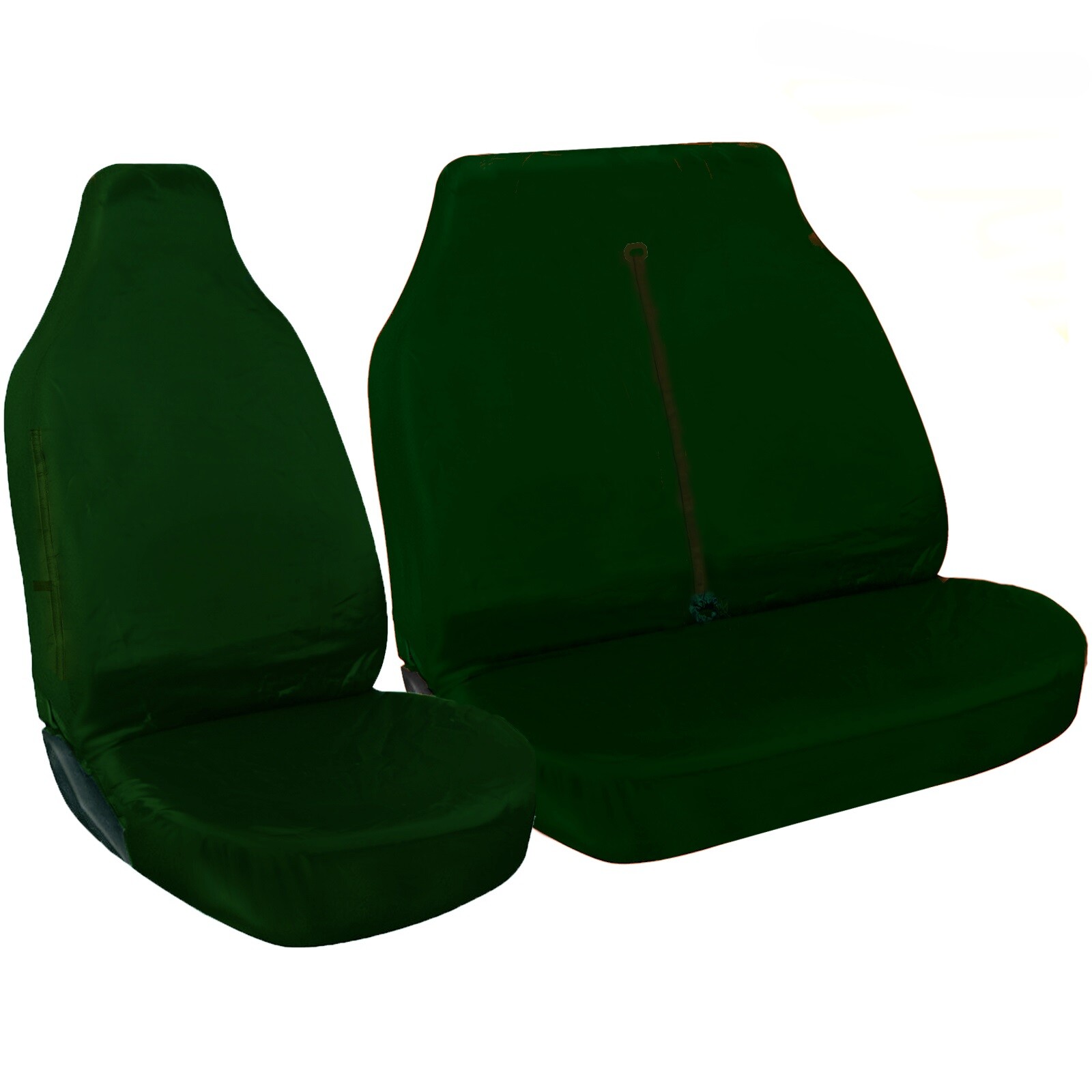 Protector Autocare © Fundas de asiento de furgoneta verdes resistentes al agua 2+1 con respaldo de goma-