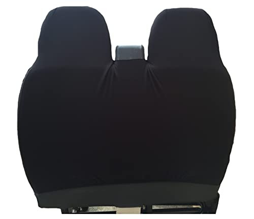 Carseatcover-UK® Heavy Duty Gris/Negro CUERO SINTÉTICO HECHO EN REINO UNIDO Fundas de asiento de furgoneta -- - Image 2