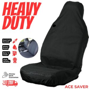 Funda de asiento negra extra resistente al agua para furgoneta 4x4 | Se adapta a todos-